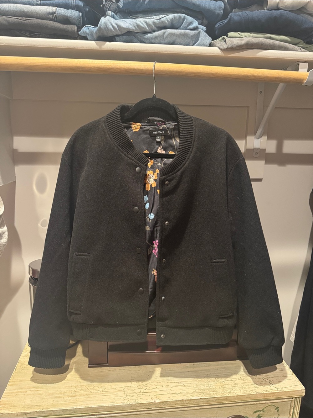 Well worn bomber jacket size Medium